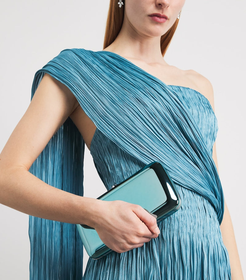 Jeffrey Levinson Finley clutch bag mirrored finish (British brand)