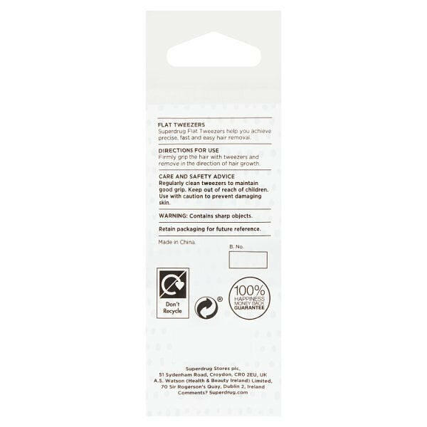 Superdrug Flat Tweezers GOODS Superdrug