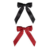 Brushworks satin hair bow duo red and black - British product