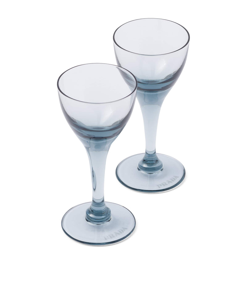 Prada New York liqueur glasses set of 2, imported from the UK