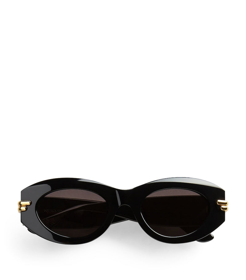 Timeless Gold-Tone Sunglasses with Recycled Acetate Frame