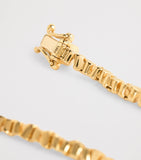 Suzanne Kalan yellow gold tennis bracelet 17.5cm, imported from the UK