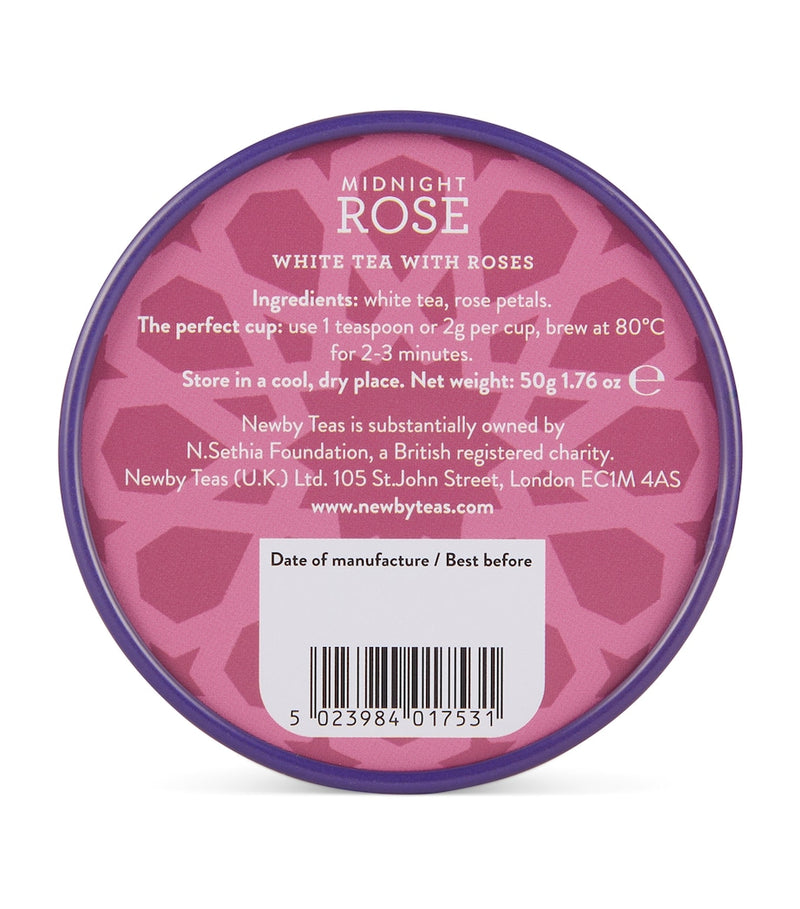 NEWBY Midnight Rose loose leaf tea 50g, imported from the UK
