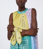 Weekend Max Mara printed silk twill scarf 65cm, UK version