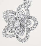 Graff diamond wild flower earrings 18kt white gold - British product