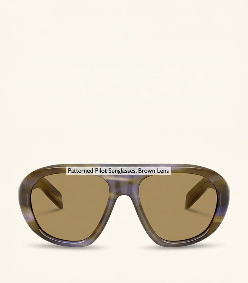 Prada oversized acetate sunglasses, UK version