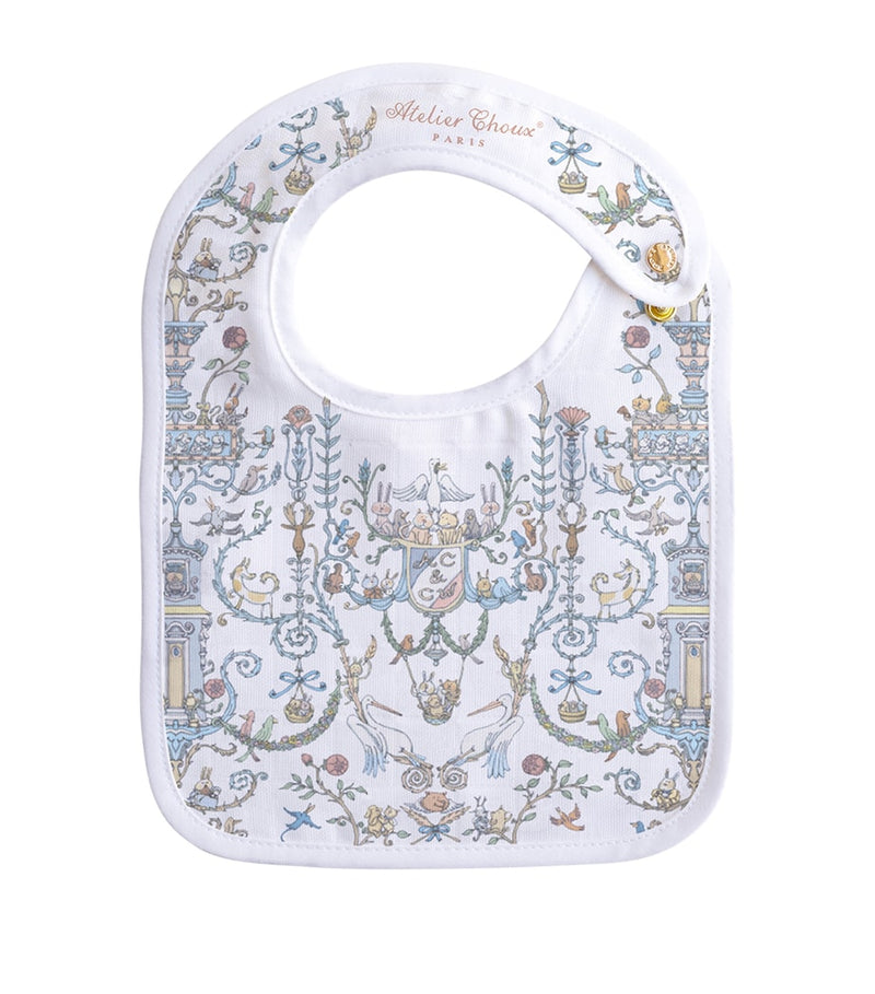 Atelier Choux Toile de Jouy bib, imported from the UK