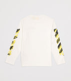 Off-White kids long-sleeve Diagonal T-shirt (4-12+ years), imported from the UK