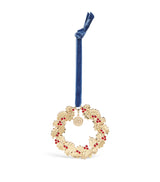 Harrods Harrods Metal Holly Wreath Tree Decoration 10cm- Buy online at McGrocer