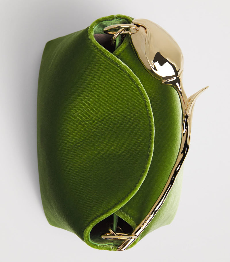 Erdem mini velvet bloom top-handle bag, UK version