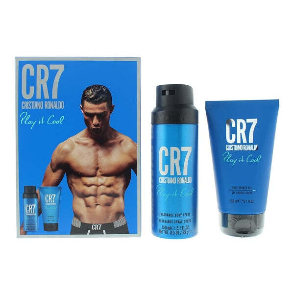CR7 Play It Cool gift set 150ml shower gel and deodorant (British brand)