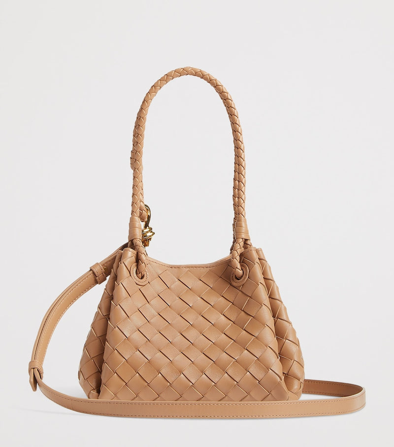 Bottega Veneta small leather parachute shoulder bag - British product