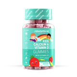 Holland & Barrett Novomins Kids Calcium Vitamin D and K2 Gummies Strawberry Milkshake 30 Pack- Buy online at McGrocer
