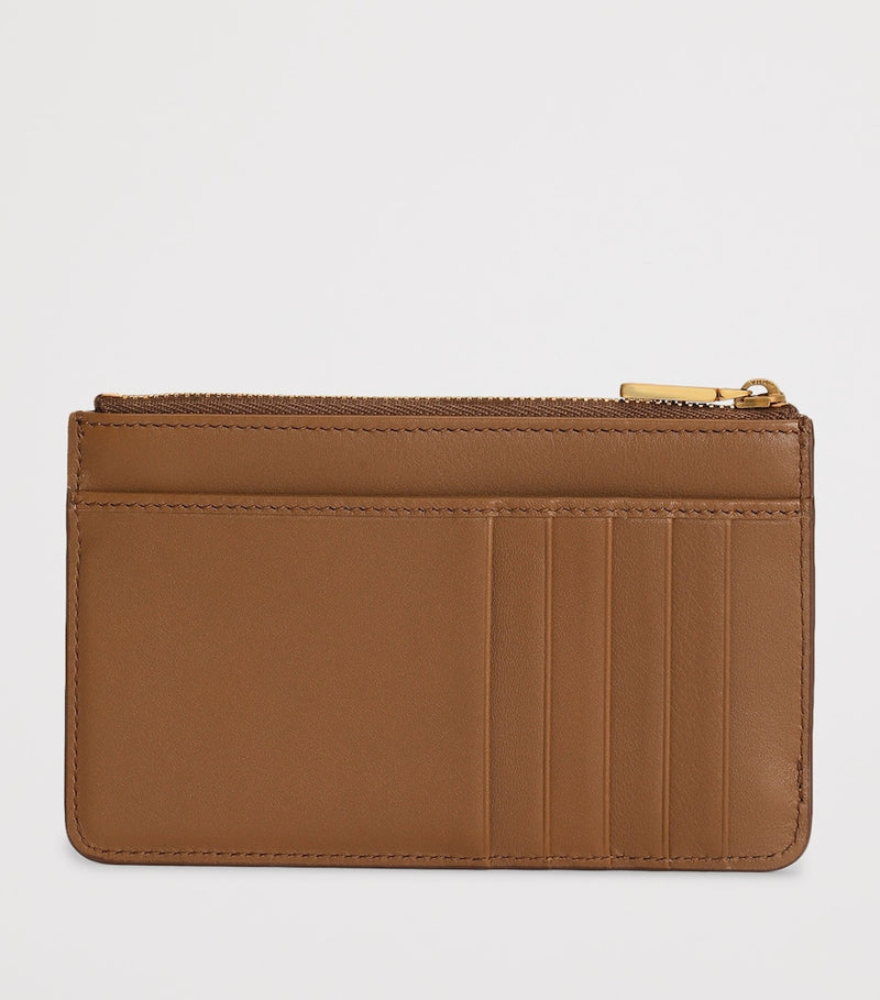 Dolce&Gabbana calfskin card holder with braided hardware, imported from the UK