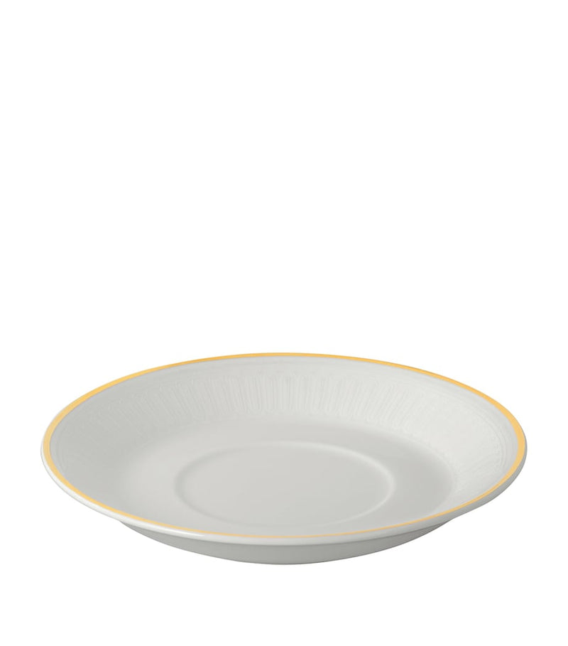 Villeroy & Boch bone porcelain Château Septfontaines espresso saucer (British brand)