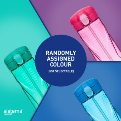 Sistema Hydrate 520ml Quick Flip Lid Bottle (Colours Vary)