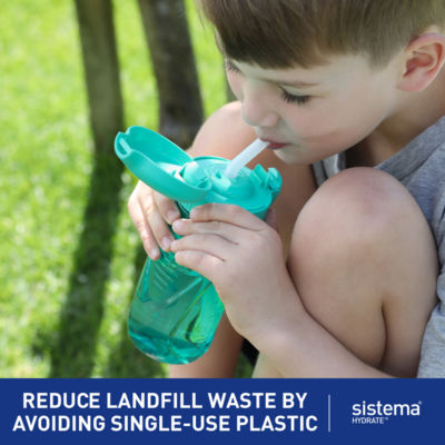 Sistema Hydrate 520ml Quick Flip Lid Bottle (Colours Vary)
