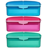 Sistema Lunch Slimline Quaddie Lunch Box with Water Bottle (British brand)