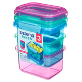 ASDA Sistema Lunch Food Storage Containers 400ml 3-Pack- Buy online at McGrocer