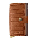 Harrods Secrid Leather Embossed Lines Miniwallet- Buy online at McGrocer
