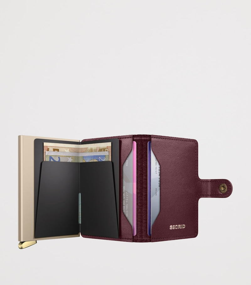 Secrid leather diamond-embossed miniwallet, UK version