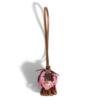 Miu Miu leather-yarn woven keyring H5cm x W6cm, UK version