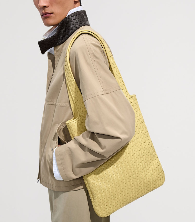 Bottega Veneta Small Leather Veneto Tote Bag, imported from the UK