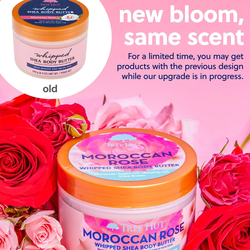 Tree Hut Moroccan Rose Whipped Body Butter 240g (British brand)