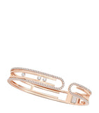 Messika Move rose gold diamond bangle 0.91ct - British product
