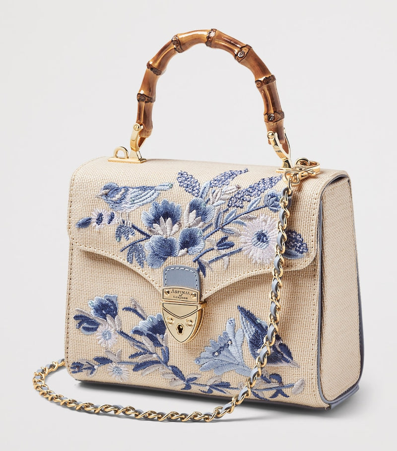 Aspinal of London Midi Canvas Mayfair top-handle bag - British product