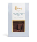 Harrods Harrods Chocolate-Enrobed Salted Caramel Luxury Chocolate Fudge 125g- Buy online at McGrocer