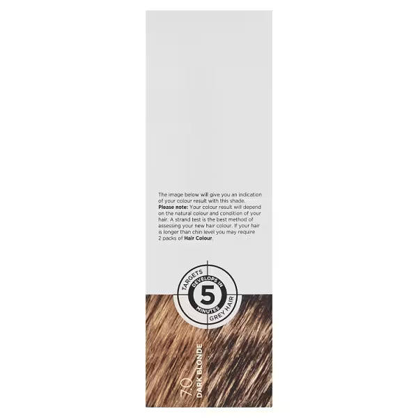 Superdrug dark blonde men's hair dye kit (British brand)
