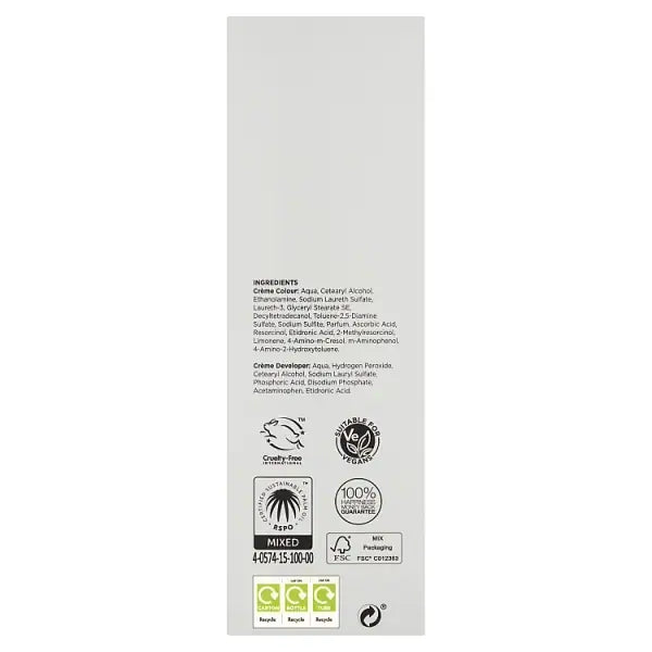 Superdrug dark blonde men's hair dye kit (British brand)