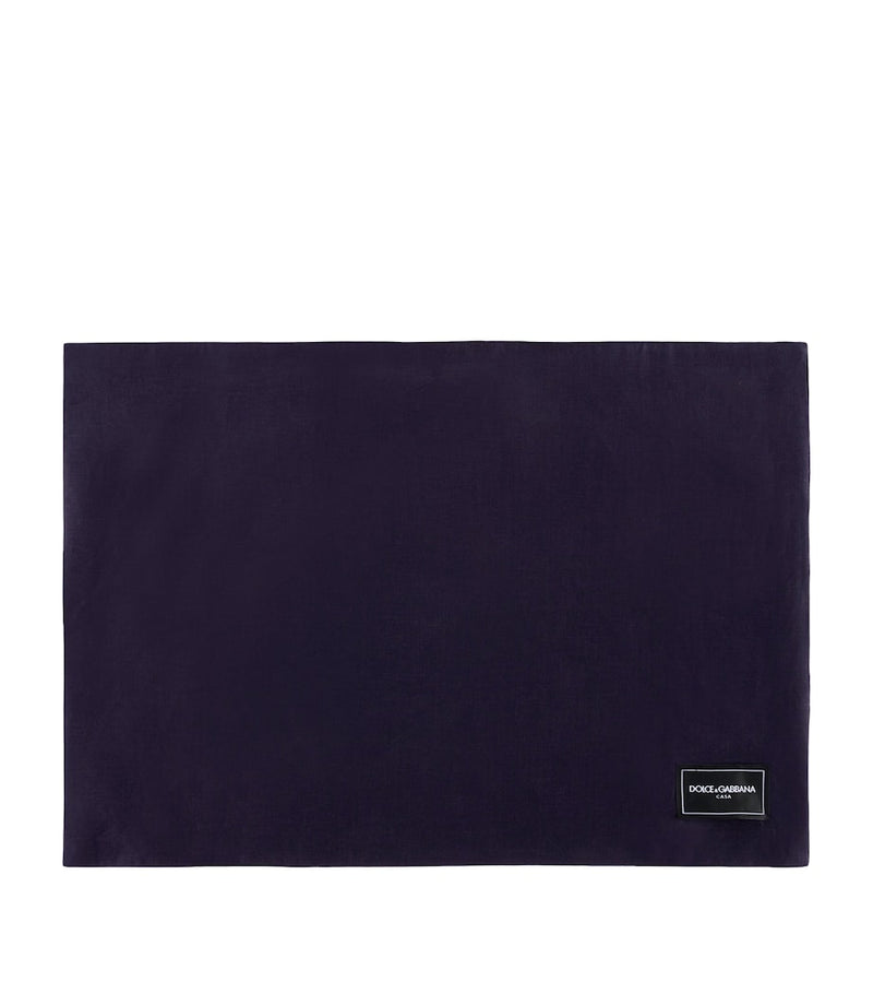Dolce&Gabbana Majolica print cotton placemat and napkin set with 53x30cm placemat and 50x50cm napkin - British product