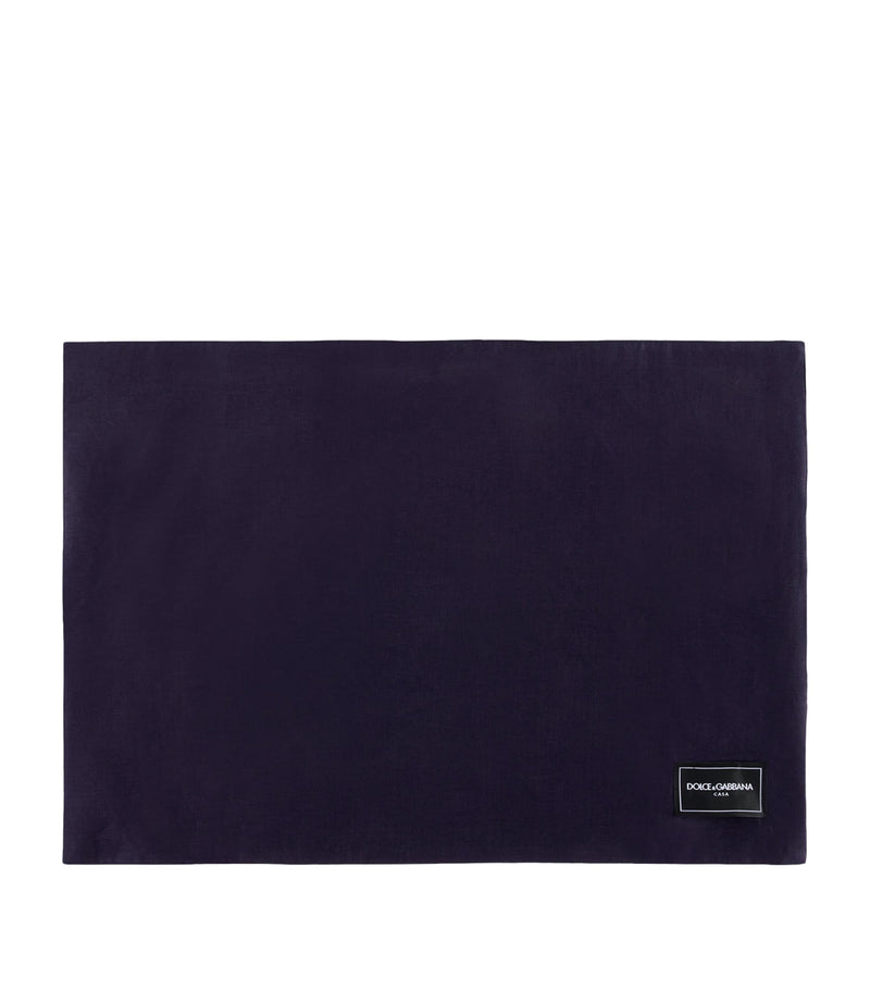 Dolce&Gabbana Majolica print cotton placemat and napkin set with 53x30cm placemat and 50x50cm napkin - British product