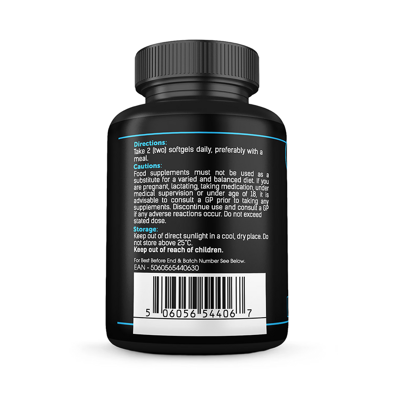 SS Sport Supplies Fish Oil 1000mg 120 caps, imported from the UK