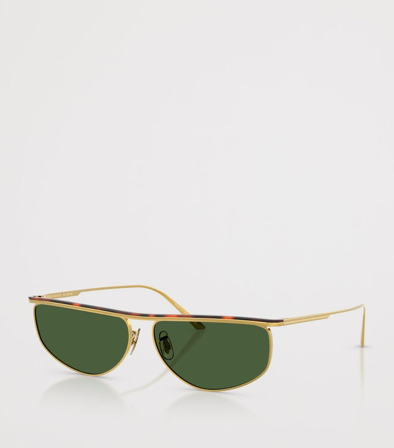 Oliver Peoples 1986C steel oval sunglasses, imported from the UK