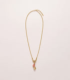 Chloé Tropicus pendant necklace with flamingo charm (British brand)
