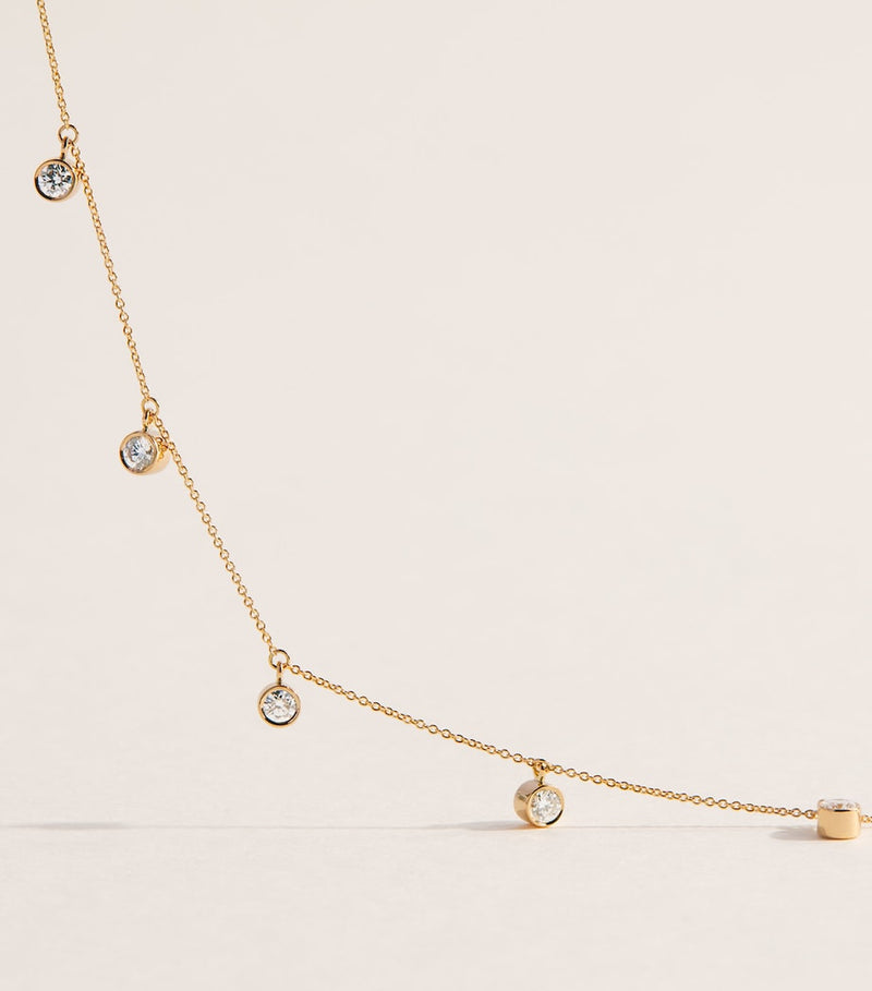 Sophie Bille Brahe diamond necklace Lou of the Valley 40cm, imported from the UK