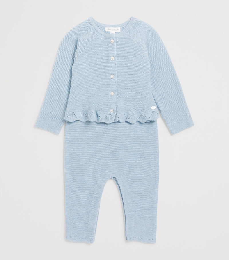 Tartine et Chocolat Cotton Frill-Detail cardigan 1-24 months (British brand)
