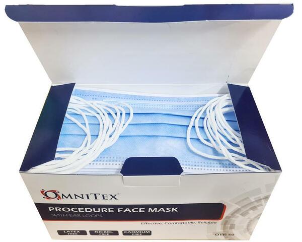 Omnitex surgical face mask 3ply Type IIR 50pk - British product