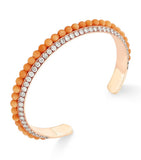 David Morris rose gold diamond pearl bangle, UK version