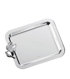 Christofle Anemone-Belle Époque silver-plated tray 20x16cm, UK version