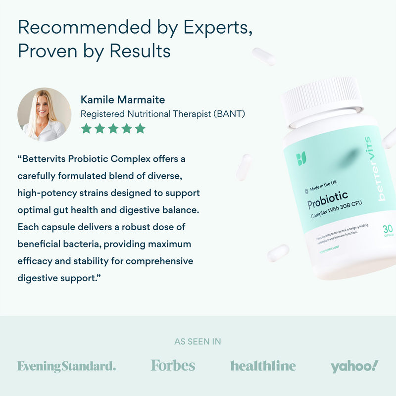 Bettervits probiotic complex 30B CFU 30 capsules, UK version