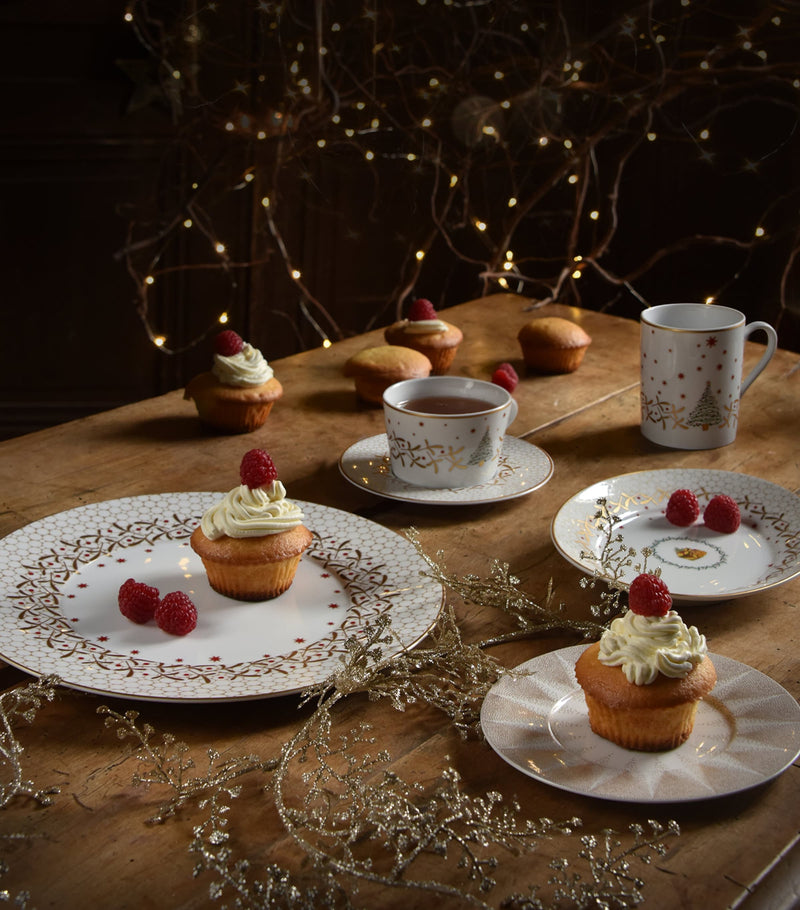 Bernardaud Noël bread and butter plate 16cm - British product