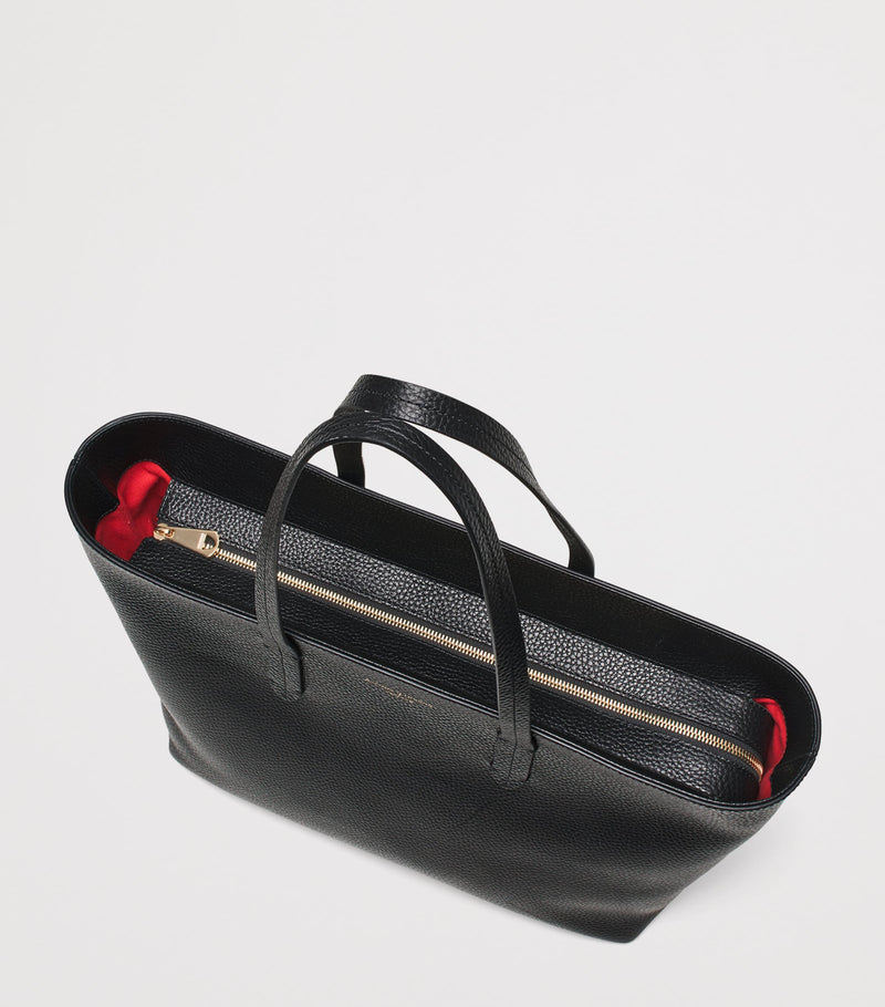 Aspinal of London East West tote bag leather - British product