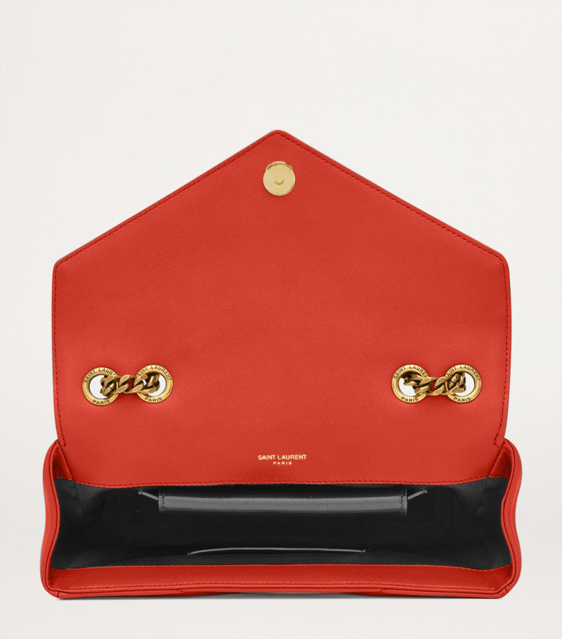 Saint Laurent small Loulou shoulder bag in matelassé lambskin, imported from the UK