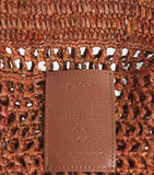 Chloé Small Raffia Summer Banana Tote Bag, imported from the UK