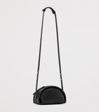 AllSaints Rosalie Arc cross-body bag in calfskin leather, imported from the UK