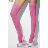 Fever opaque hold-ups in neon pink, UK version